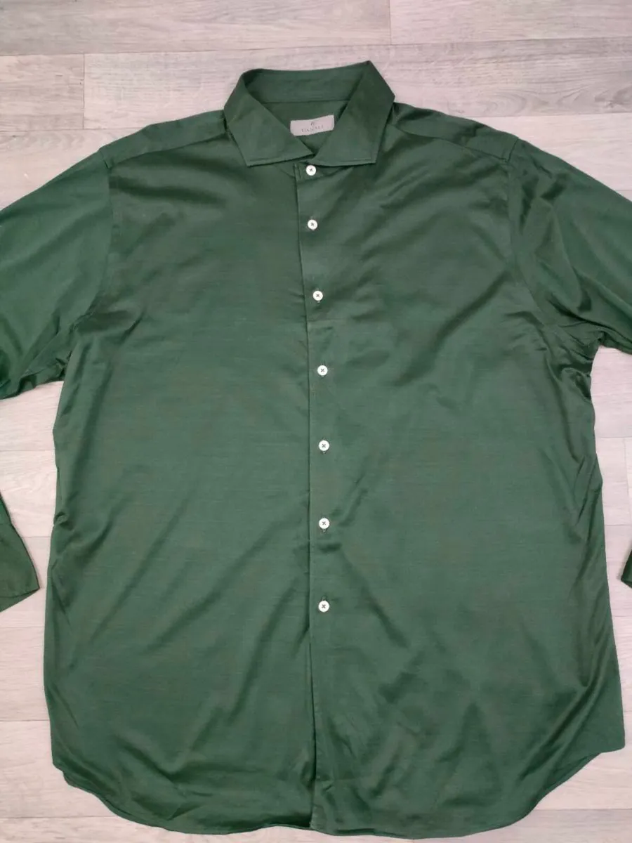 Canali Cotton Jersey Shirt Mens 2XL/3XL RRP 350 - Image 2