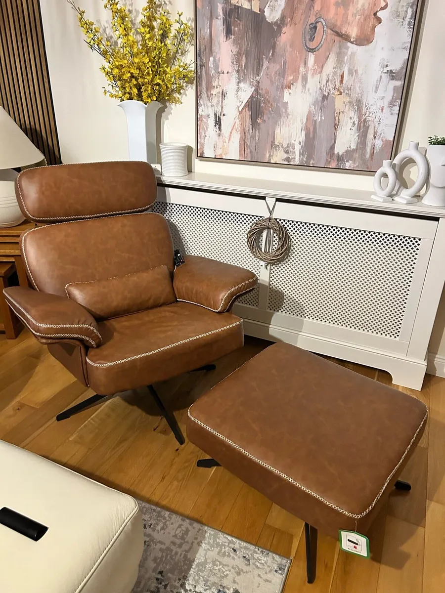 Single Chair & Foot Stool - Image 1
