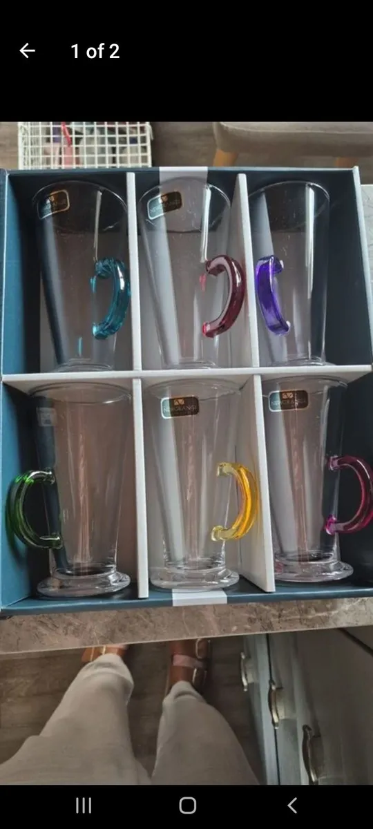 Newgrange latte glasses - Image 1