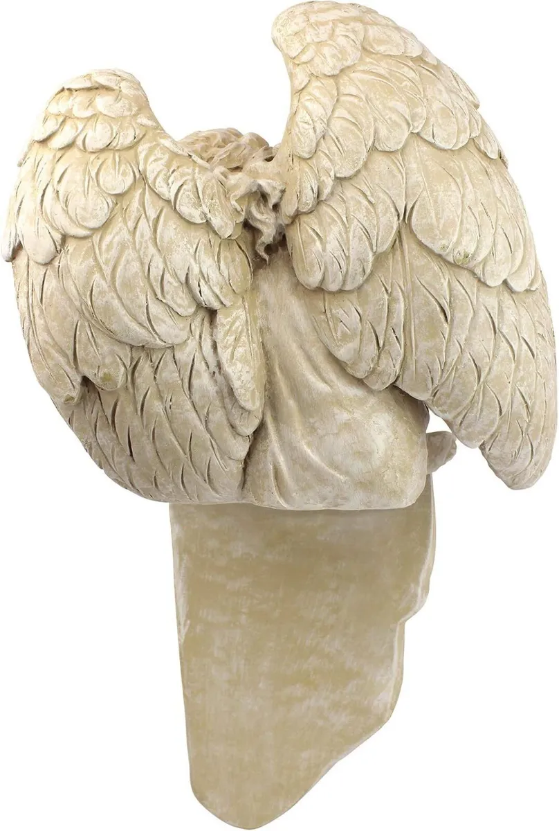 Resting Grace Angel Sitting Garden Statue Medium - Image 4