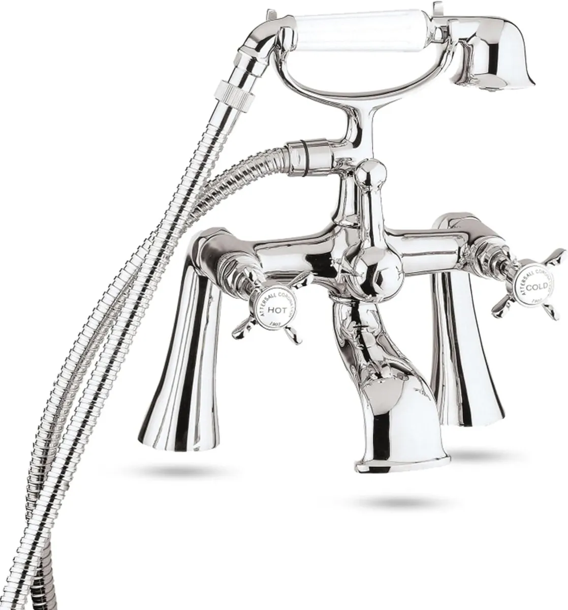 Traditional Coronation Bath Shower Mixer Tap - Image 2