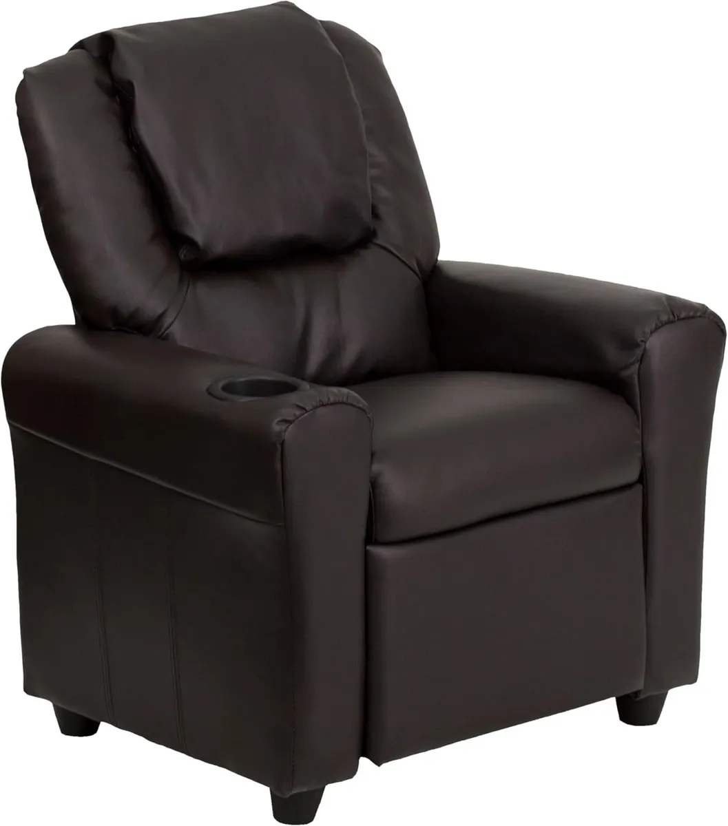 Vana Contemporary Leathersoft Kids Recliner - Image 1