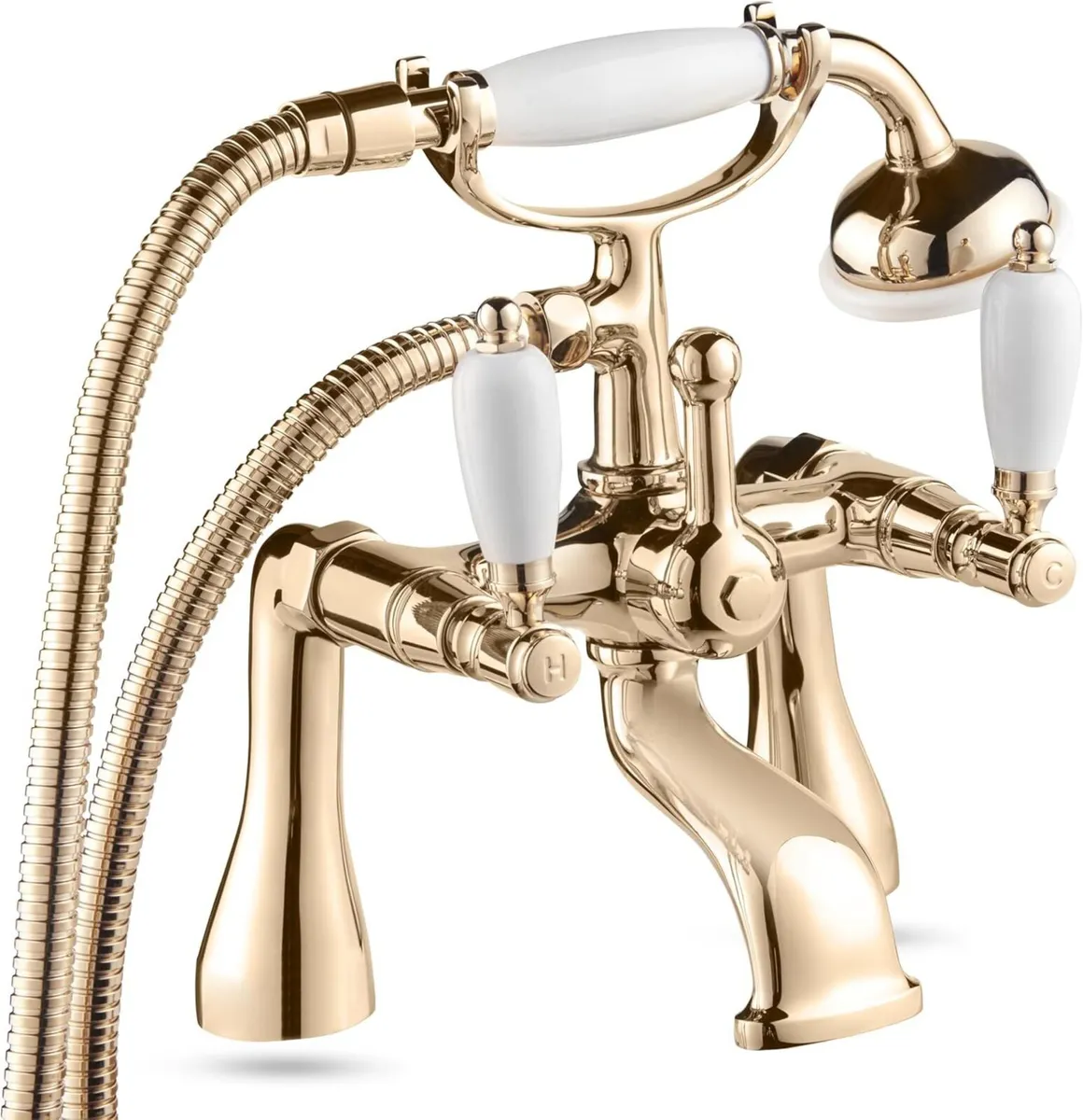 Georgian Bath Shower Mixer Tap Kit Finish - Image 1