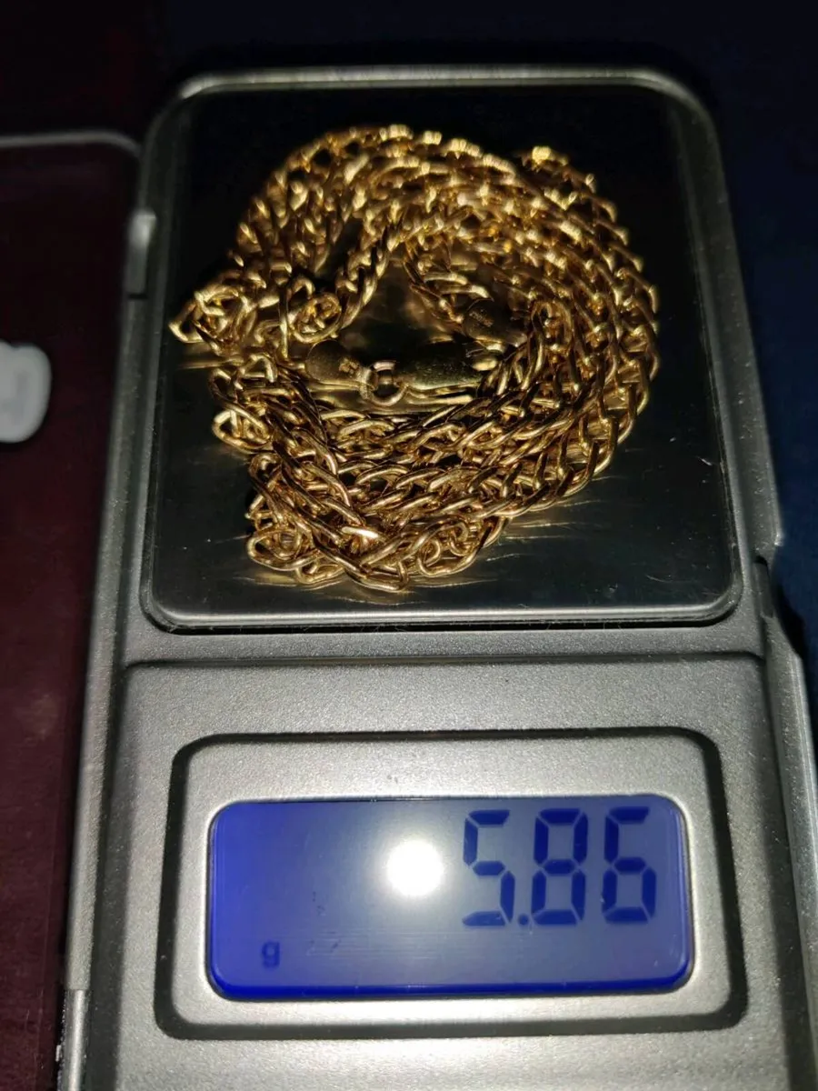 RARE, DOUBLE LINK, 9CT Gold 5.86g 18"New Chain ! - Image 2
