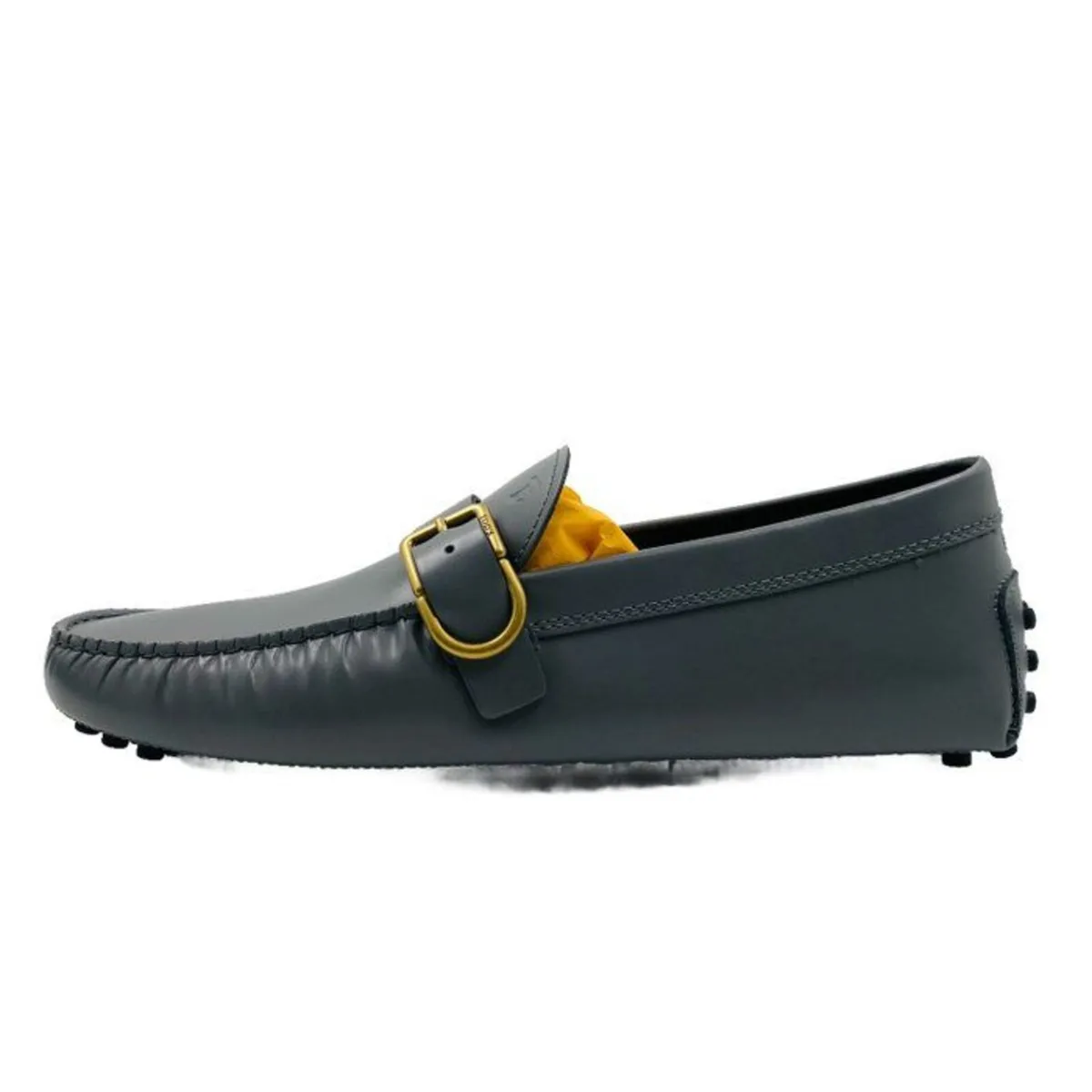 Tod's Men Grey Leather Loafers - Image 4