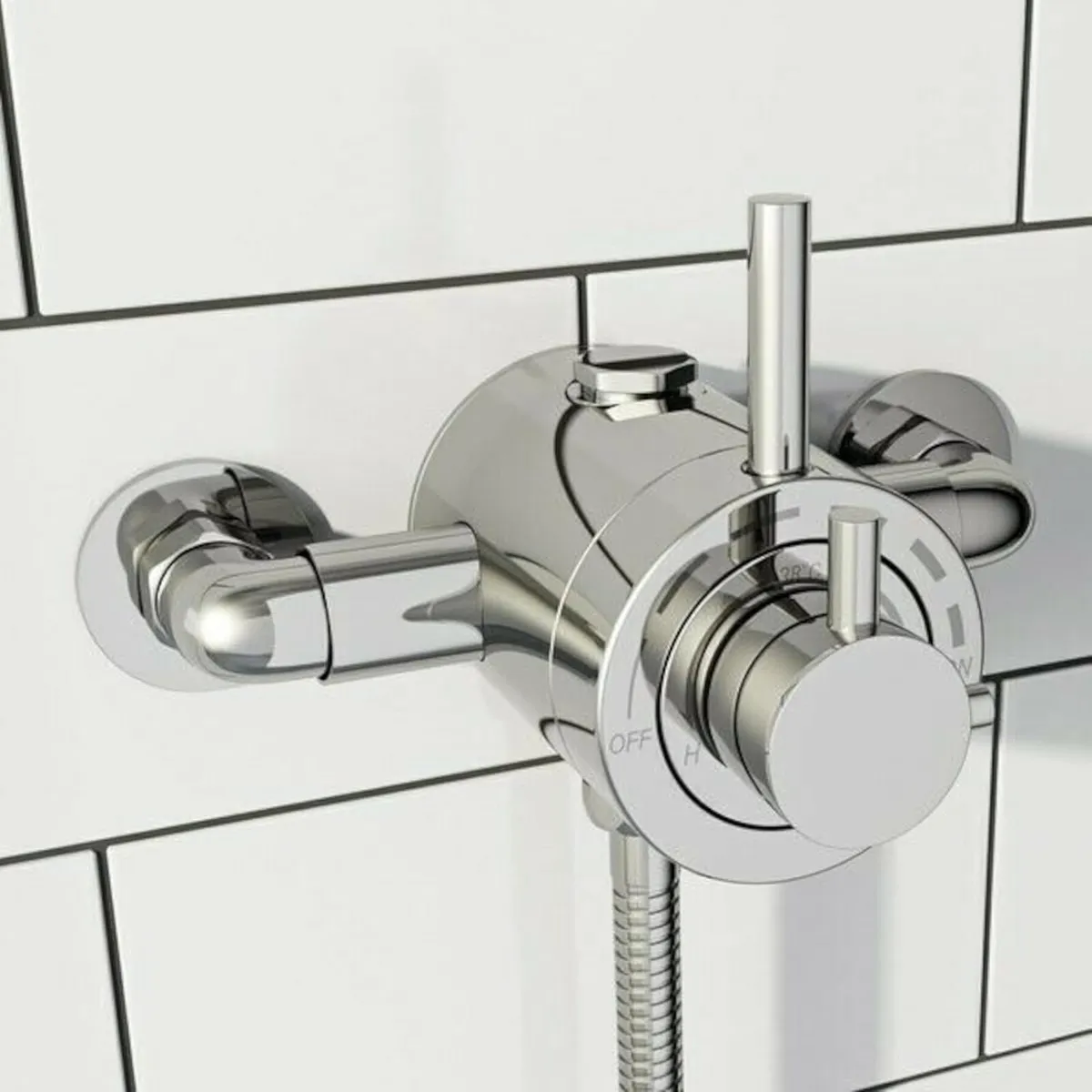 T95 Modern Thermostatic Shower Valve Concentric - Image 2