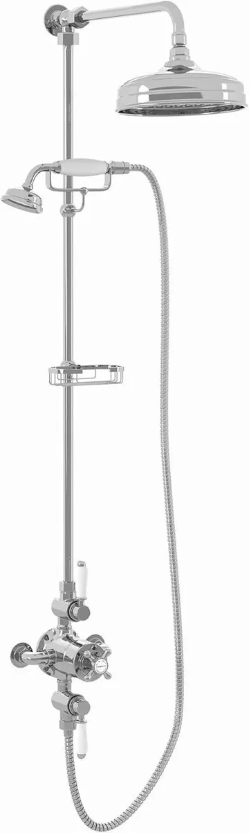 Downton Thermostatic 2 Outlet Shower System - Image 2