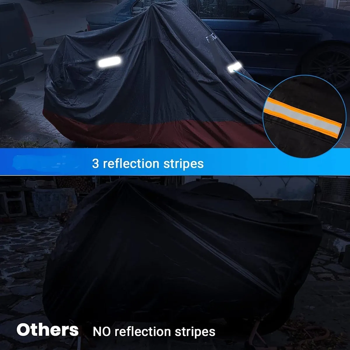 210D Motorcycle Cover Weatherproof Protection - Image 3