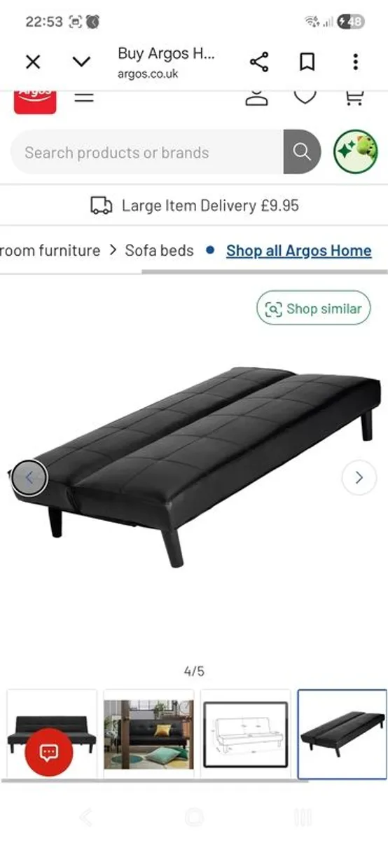 Sofa bed leather - Image 2