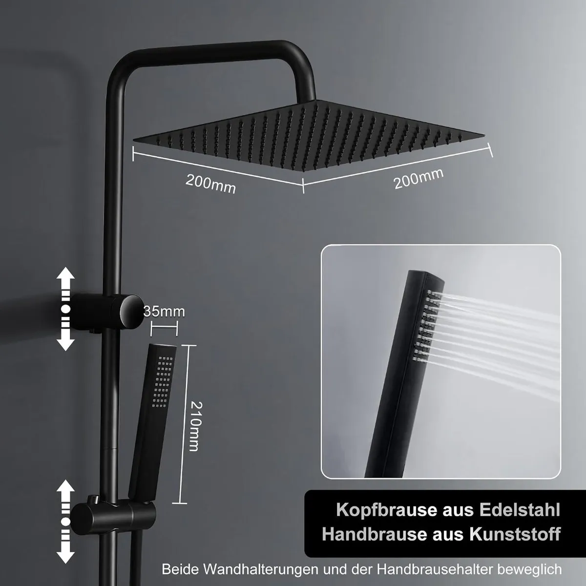 Stainless Steel Shower Column Without Mixer - Image 3