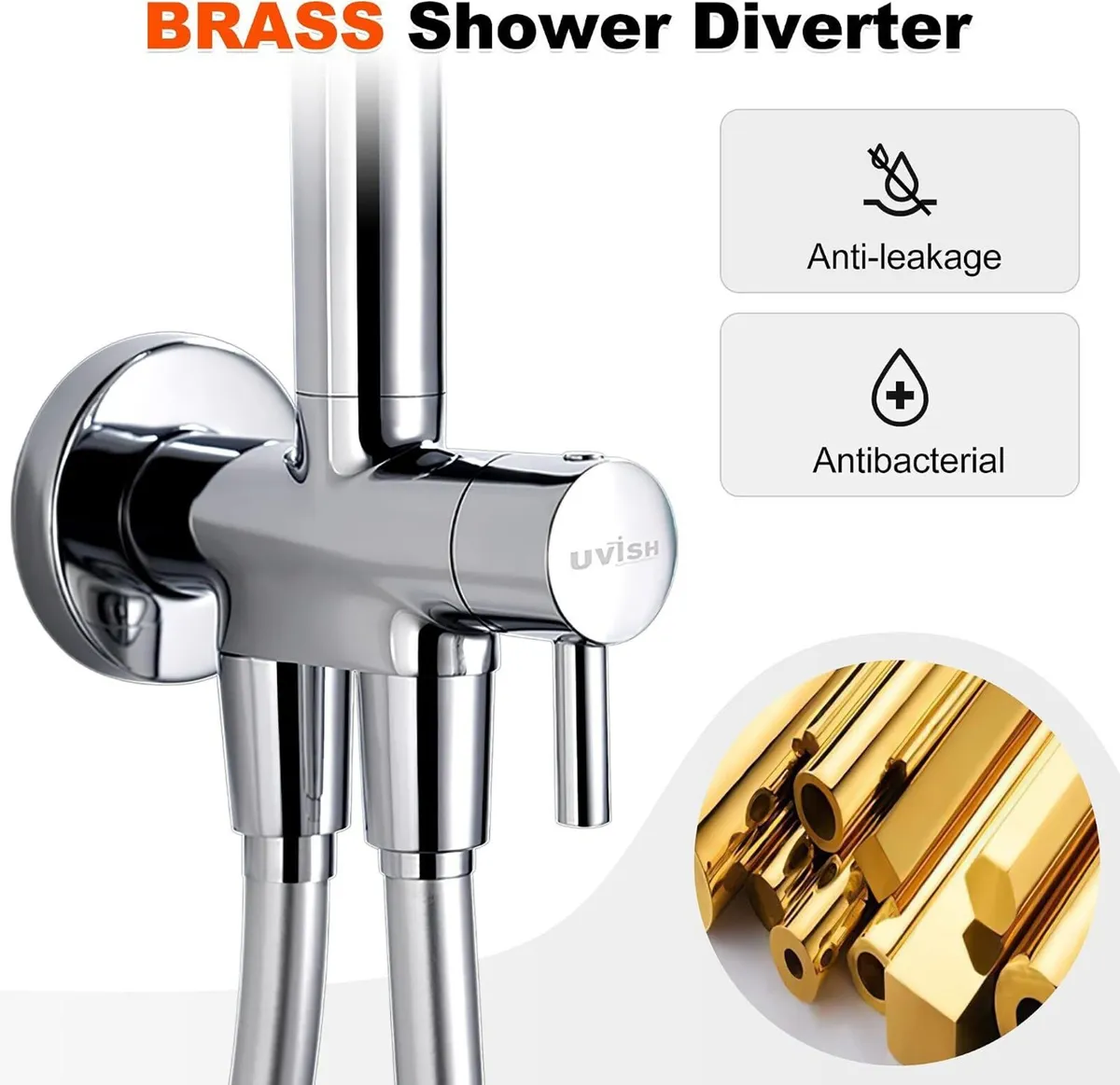 Shower Riser Rail Kit Stainless Steel 9” 23CM - Image 4