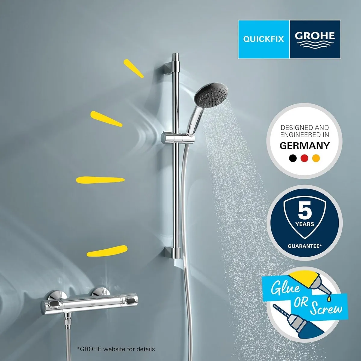 Precision Flow Exposed Thermostatic Shower Set - Image 2