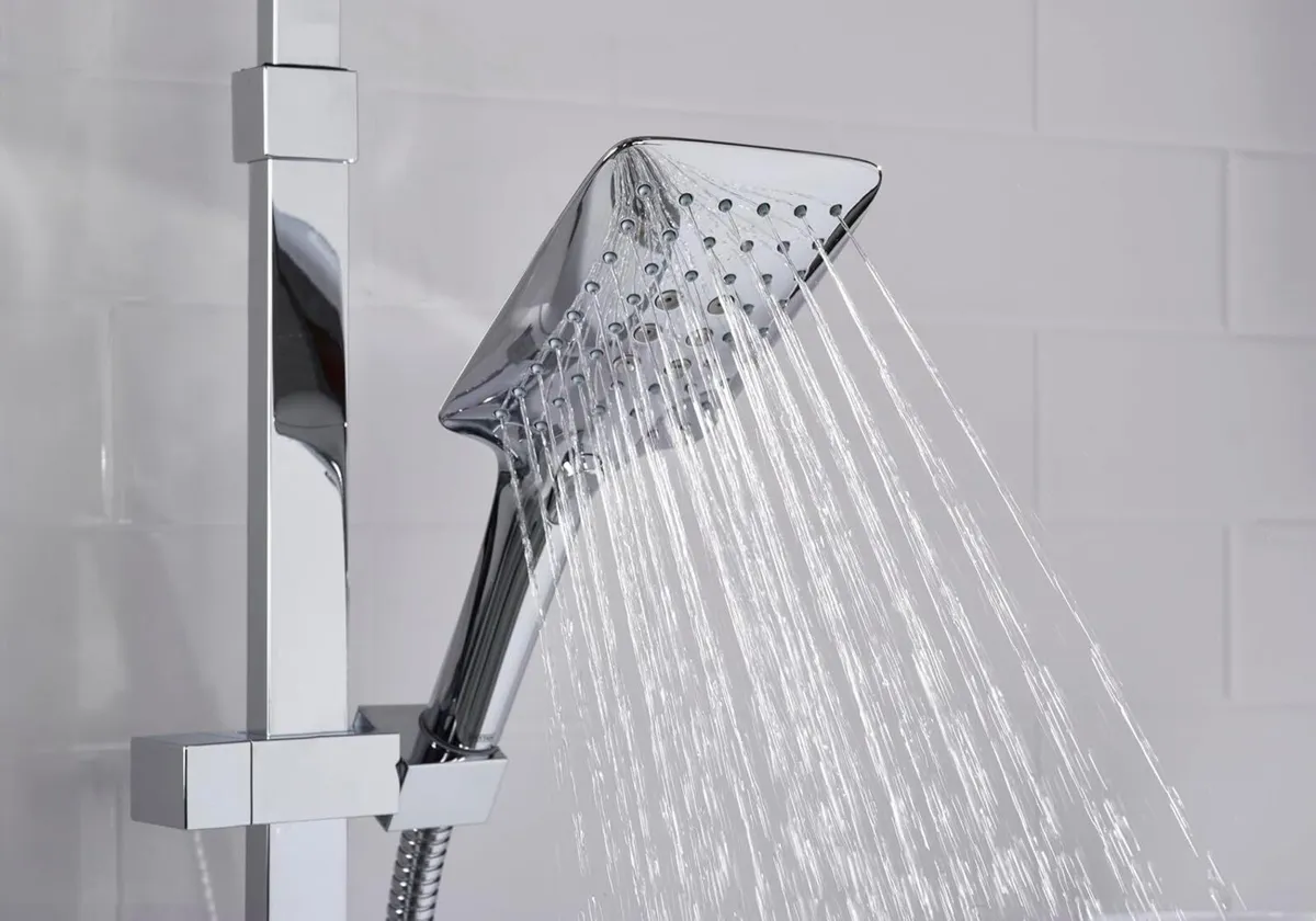 Quadrato Thermostatic Diverter Square Bar Mixer - Image 4