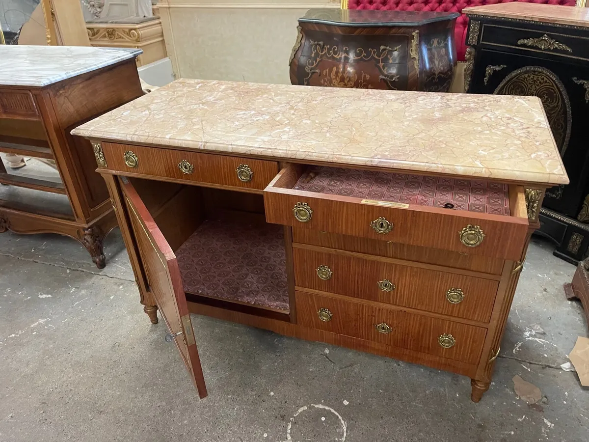 Old French marble topped washstand - Image 3