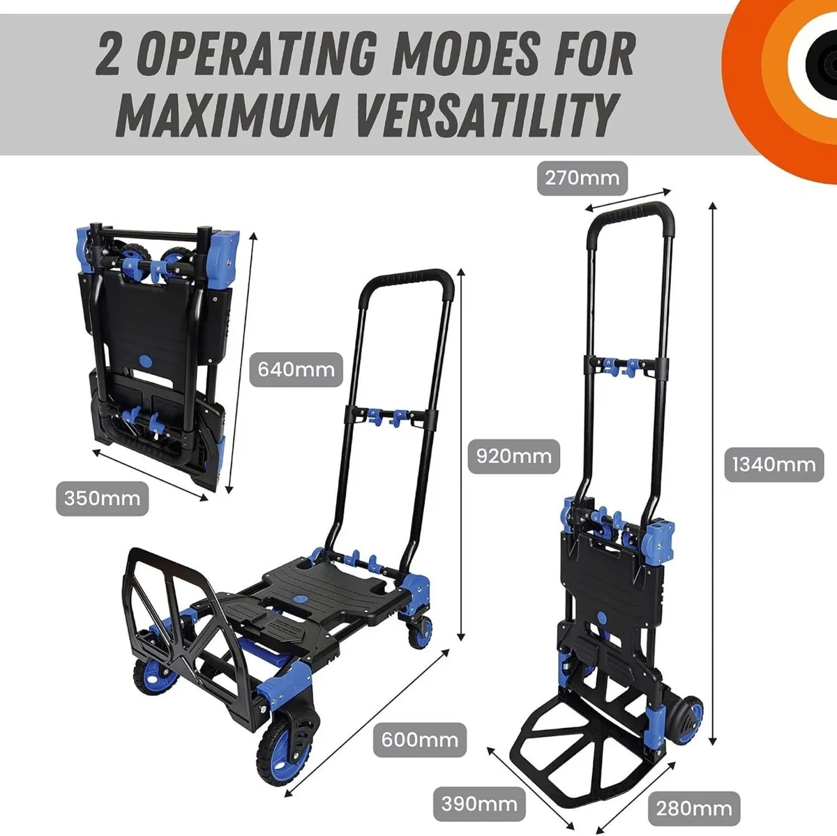Move-It Folding Hand Truck Trolley Platform - Image 3