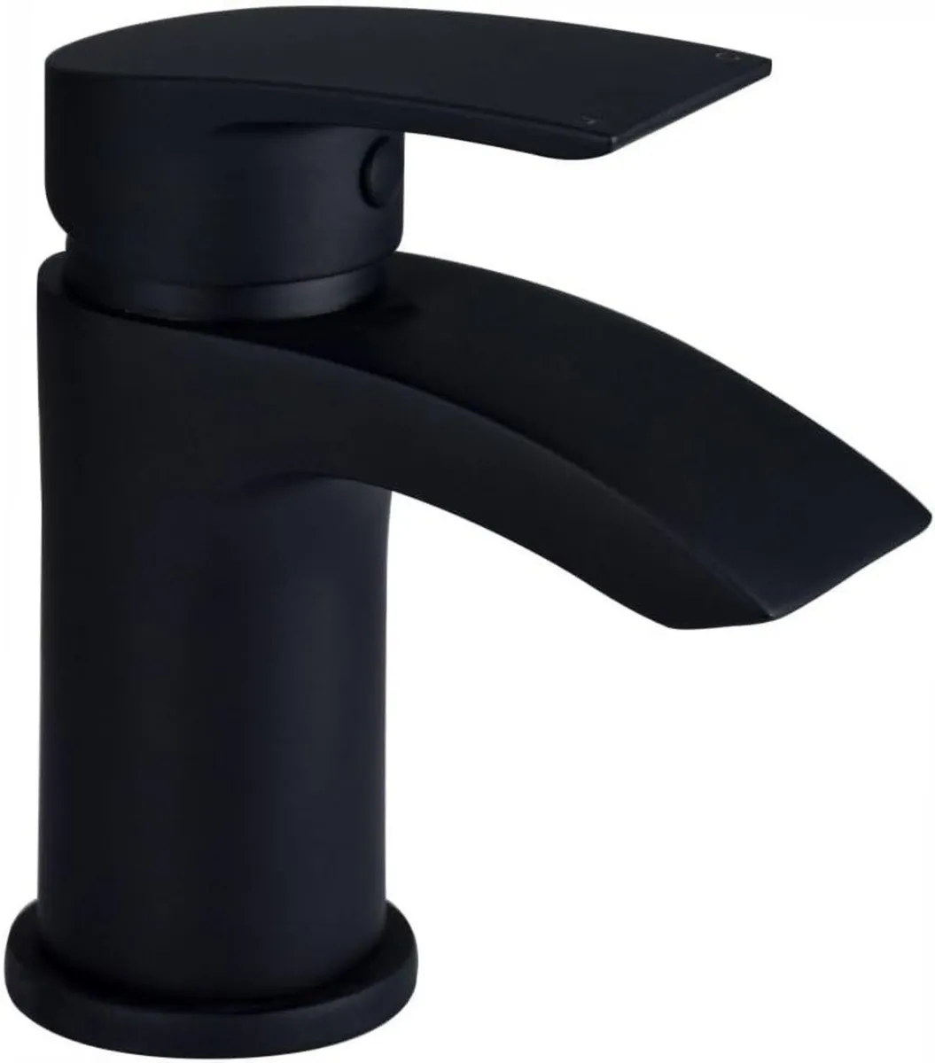 Cascade Mono Basin Mixer Tap Rounded Edge Design - Image 1