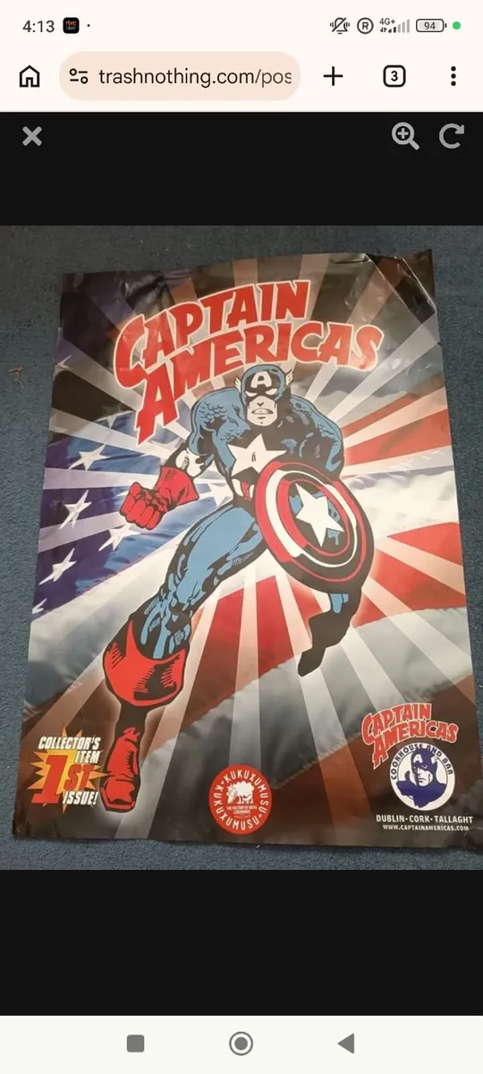 Wall poster, Captain America - Image 2
