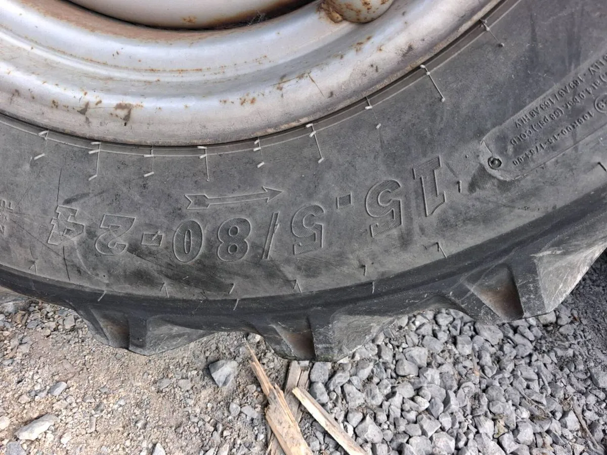 Two tires 15.5x80 x24 - Image 2