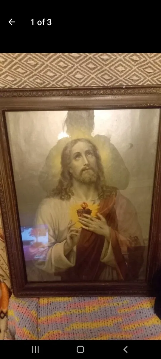Antique picture of our lord - Image 1
