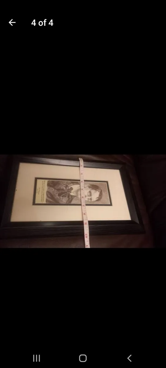 Wb yeats framed picture - Image 1