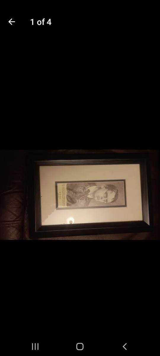 Wb yeats framed picture - Image 4