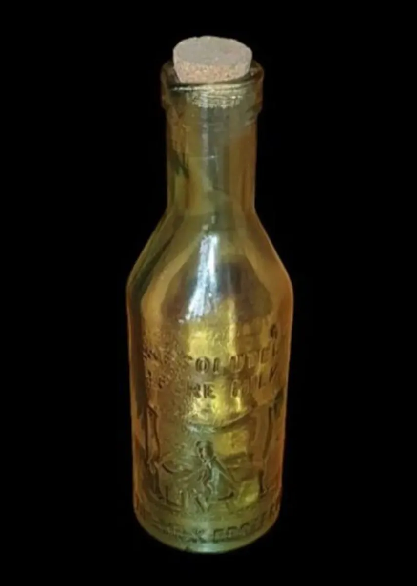 Vintage Glass Milk Bottle - "The Milk Protector" - Image 4