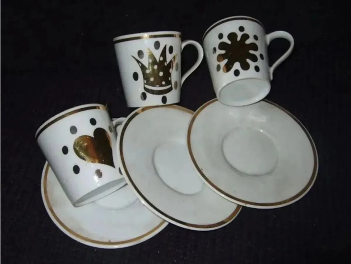 Vintage Harrods/Mid-Century Porcelain Espresso Set - Image 2