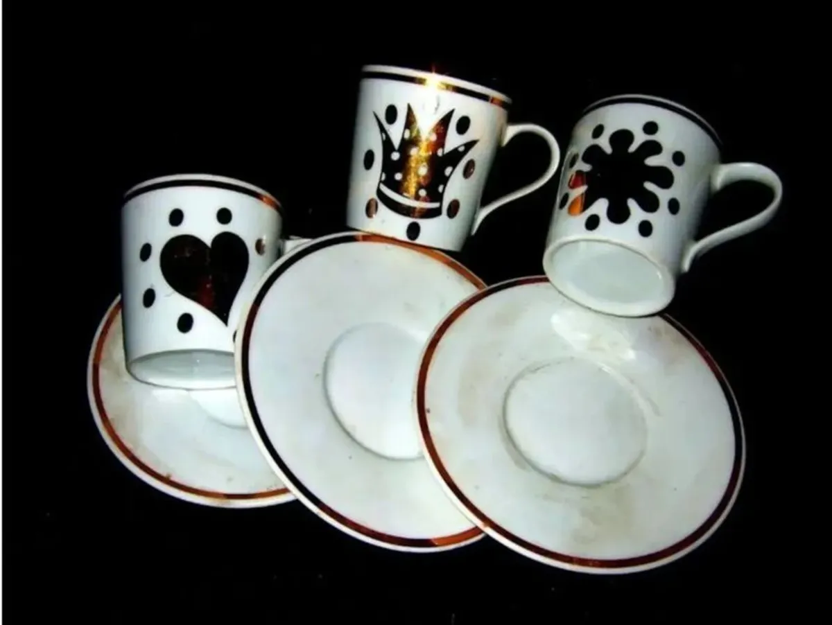 Vintage Harrods/Mid-Century Porcelain Espresso Set - Image 3