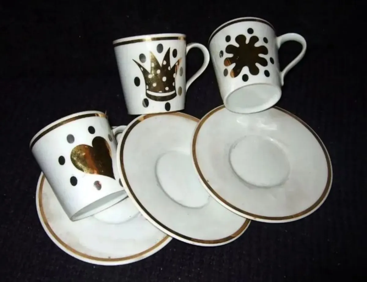 Vintage Harrods/Mid-Century Porcelain Espresso Set - Image 4