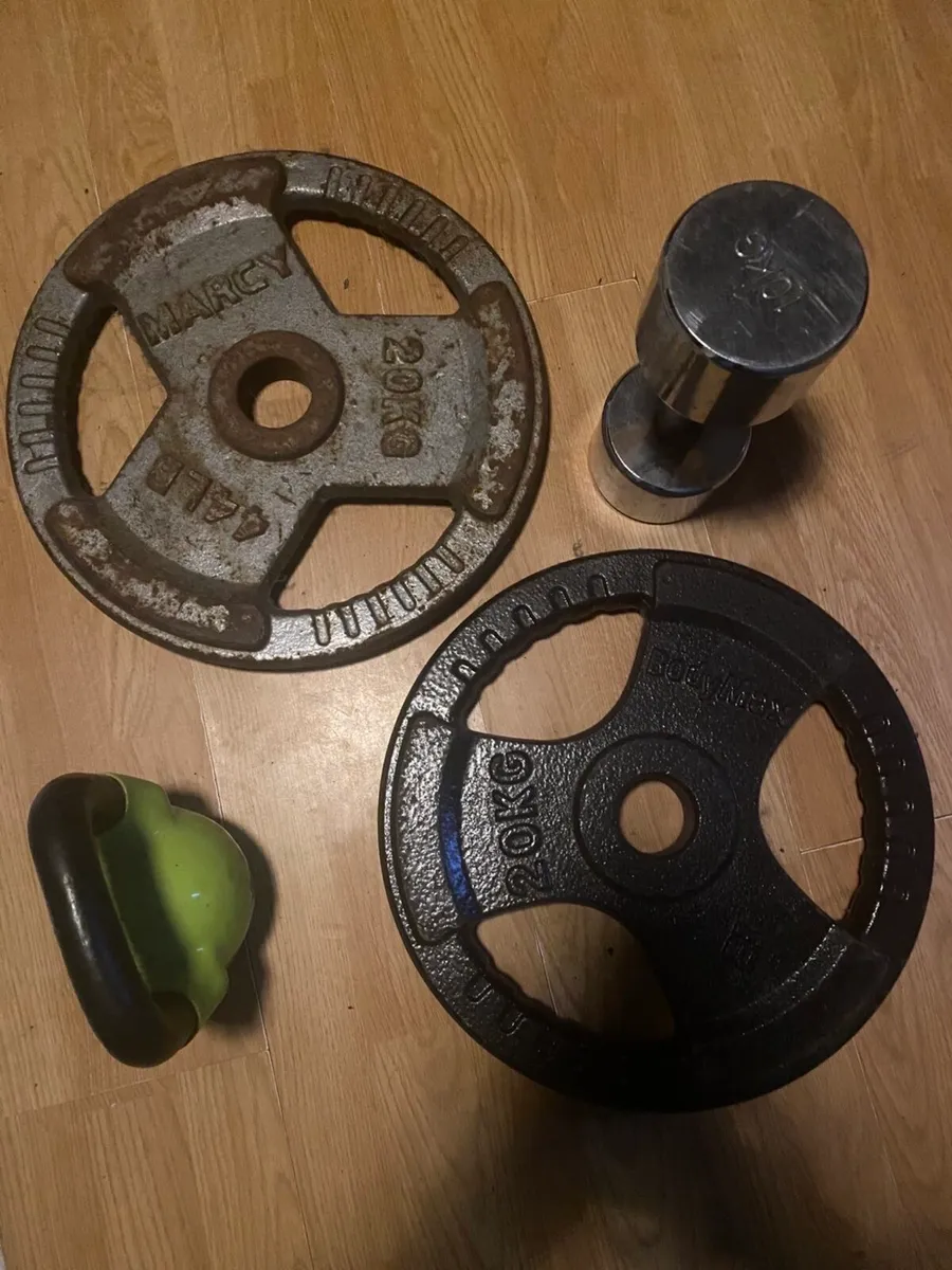 Olympic Barbell and Weights - Image 1