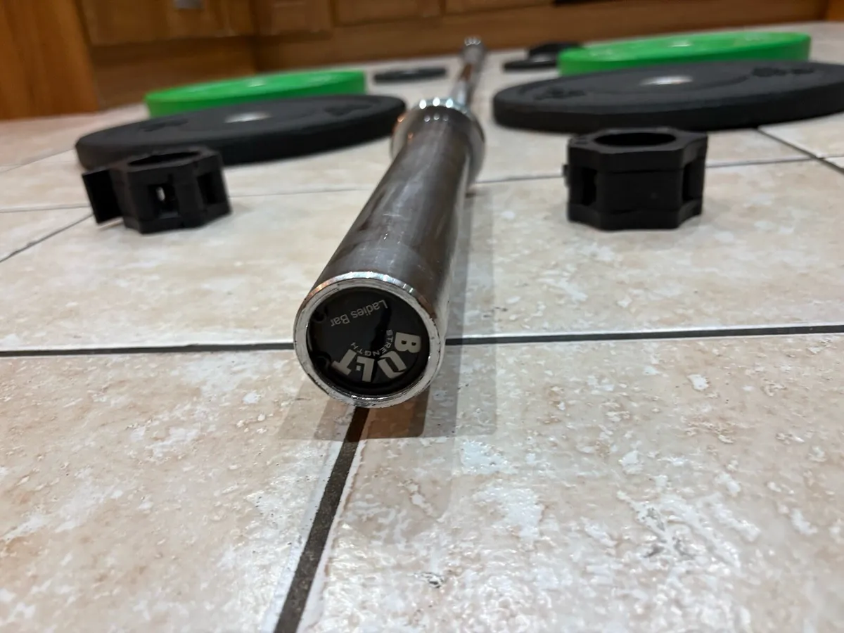 HIGH END PRO LADIES OLYMPIC BARBELL +OLYMPIC WEIGH - Image 2
