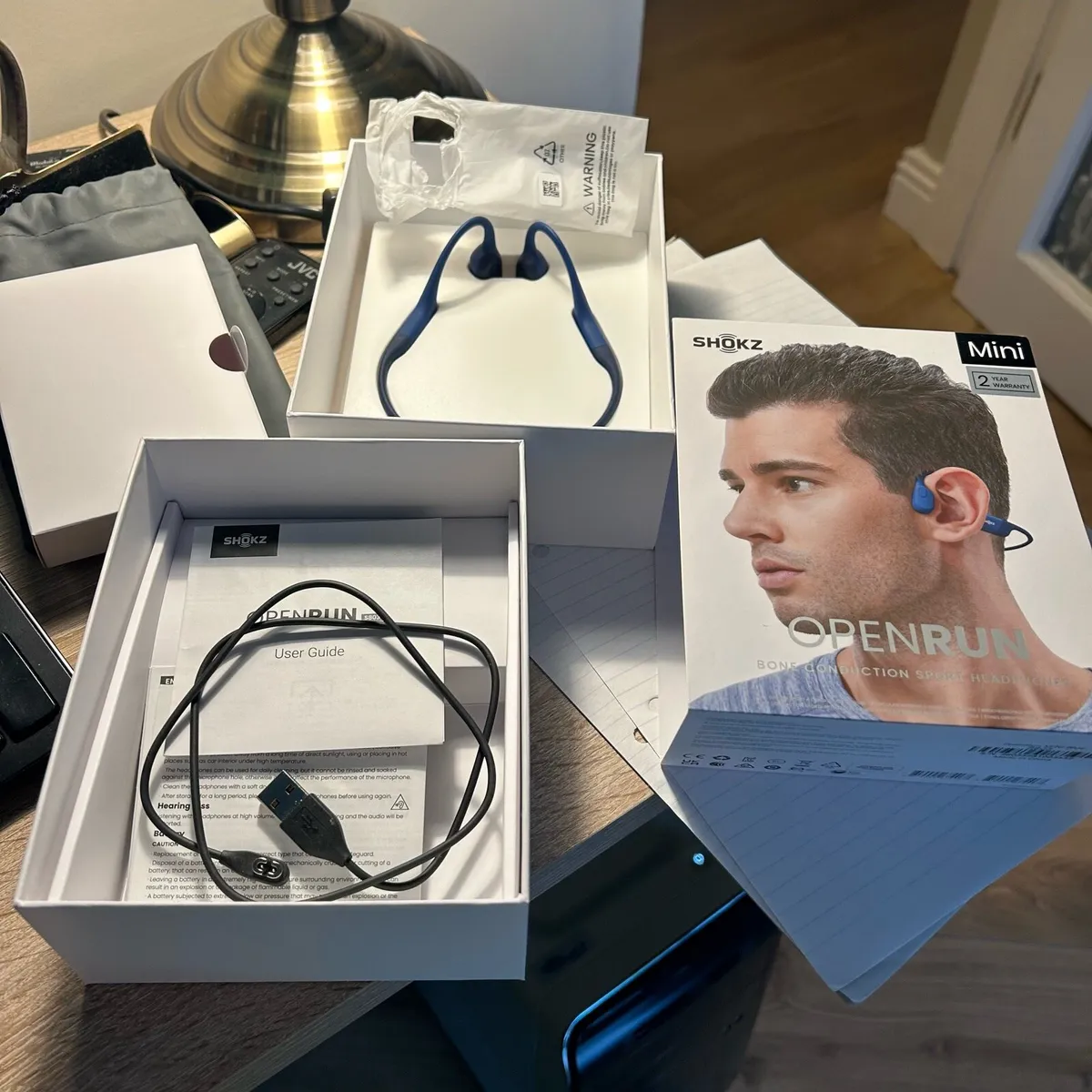 Shokz Headphones Openrun Mini Blue - Image 1