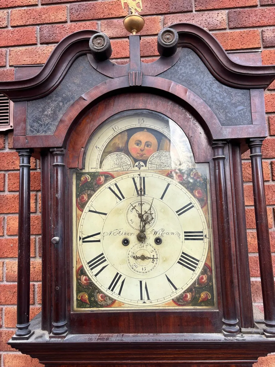 Massive Victorian mahogany grandfather clock - Image 2