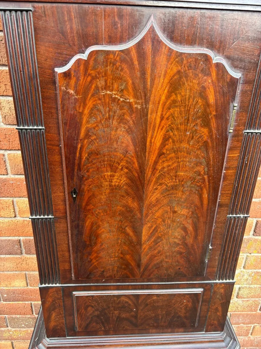 Massive Victorian mahogany grandfather clock - Image 3