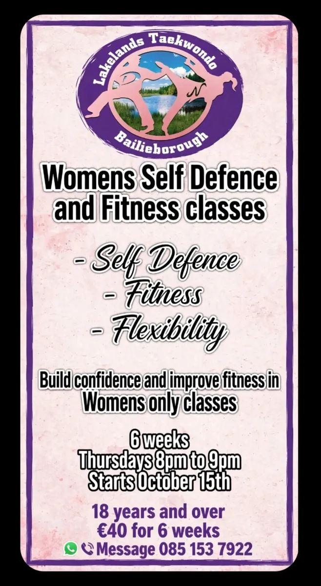 Self defence classes for women