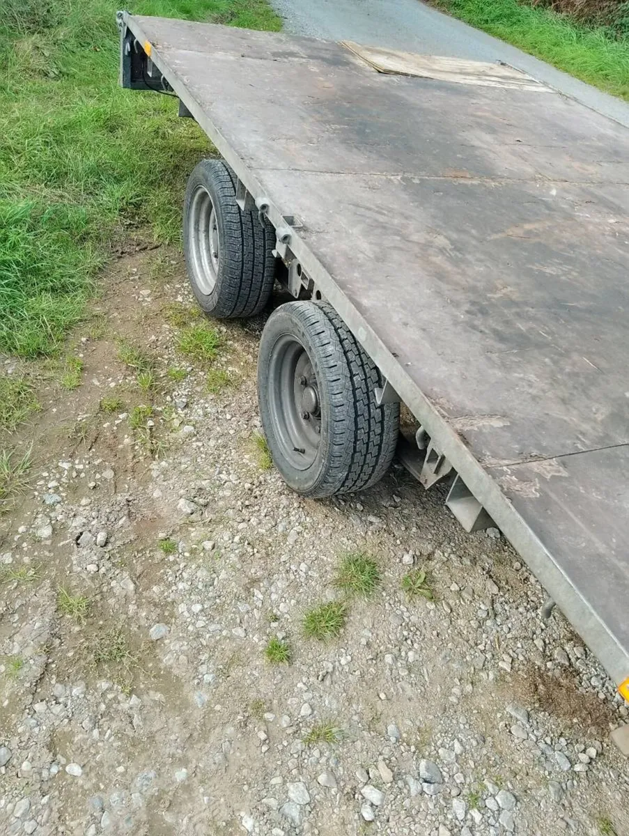 Ifor Williams flat bed trailer twin axle 14'X7'4" - Image 4