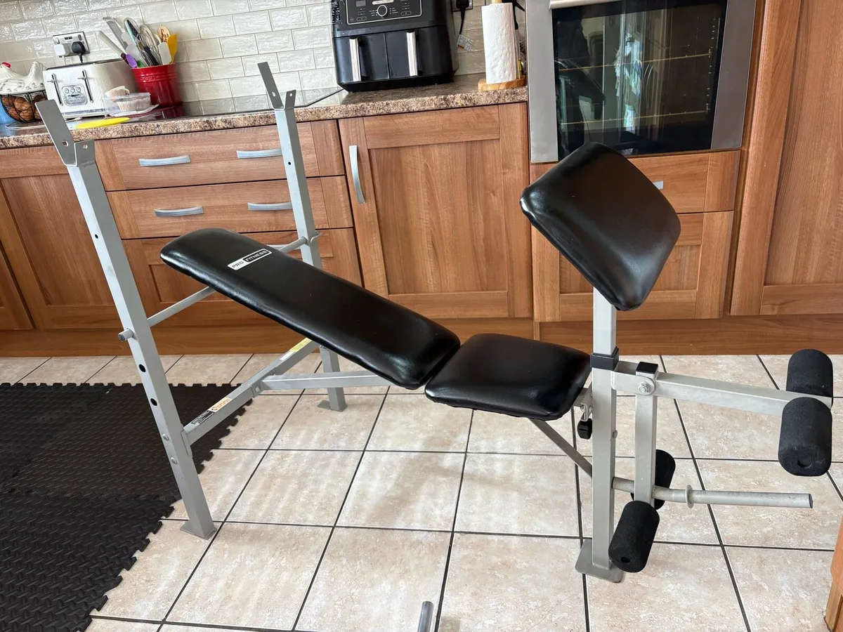 WEIGHT BENCH + 50KG WEIGHT, MATS, BARS! - Image 3