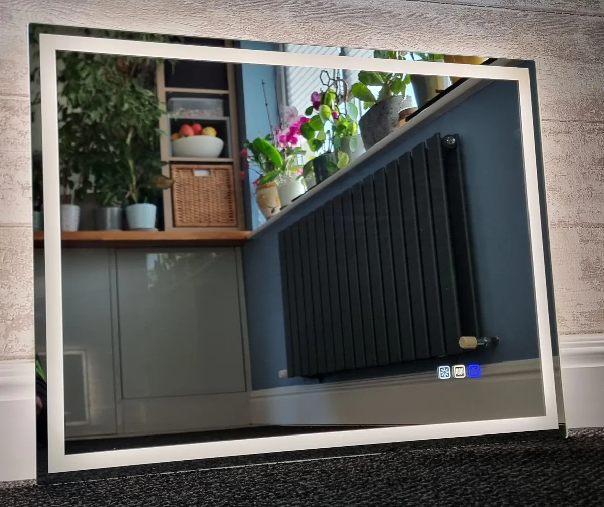 LED Bathroom Mirror Demister Bluetooth Speakers - Image 3