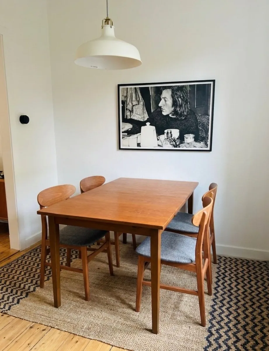 Vintage Mid Century Teak Extending Dining Table - Image 1