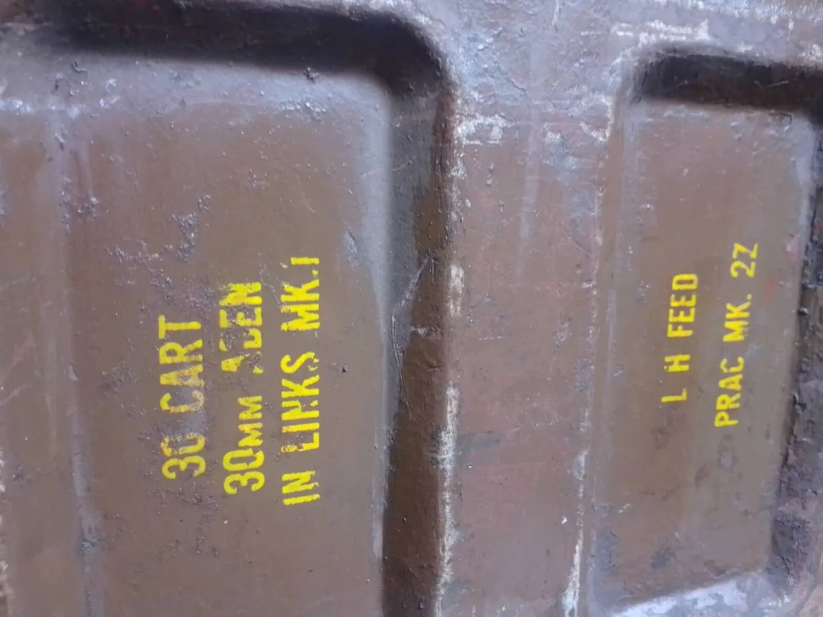 Rare Vintage RAF 30mm ADEN Cannon Ammunition - Image 4