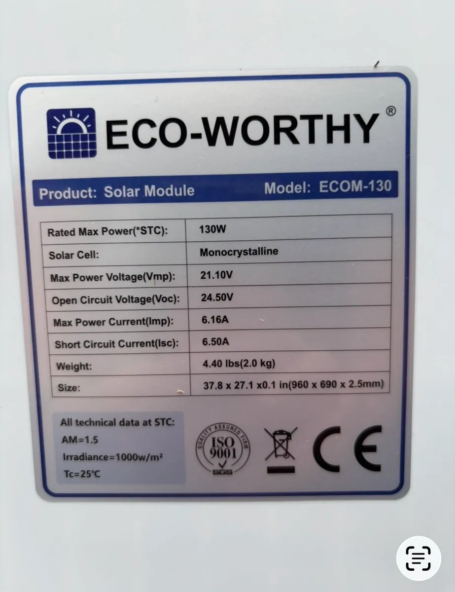 260W 12/24V Solar Panel kit New for camper boat - Image 4