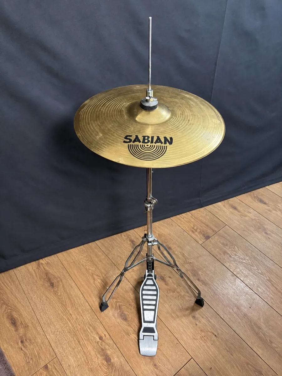 Sabian Hi Hat Cymbal Set + Stand + Pedal - Image 1