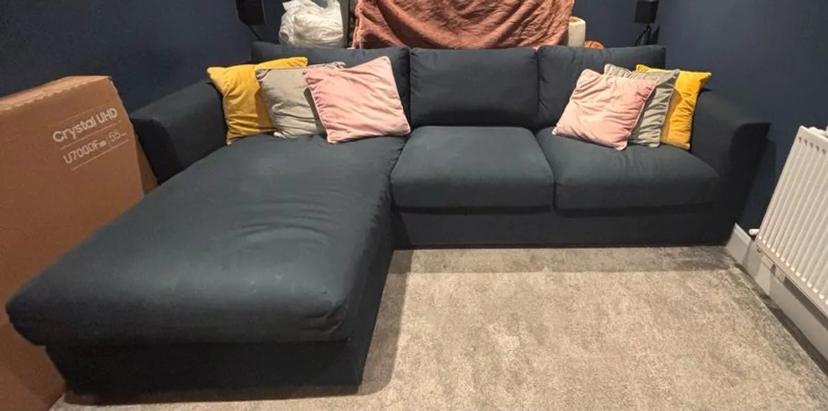 IKEA Sofa with chaise longue storage - Image 1