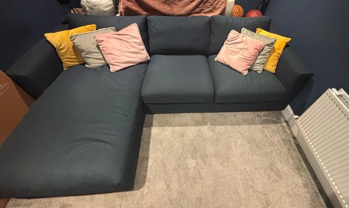 IKEA Sofa with chaise longue storage - Image 3