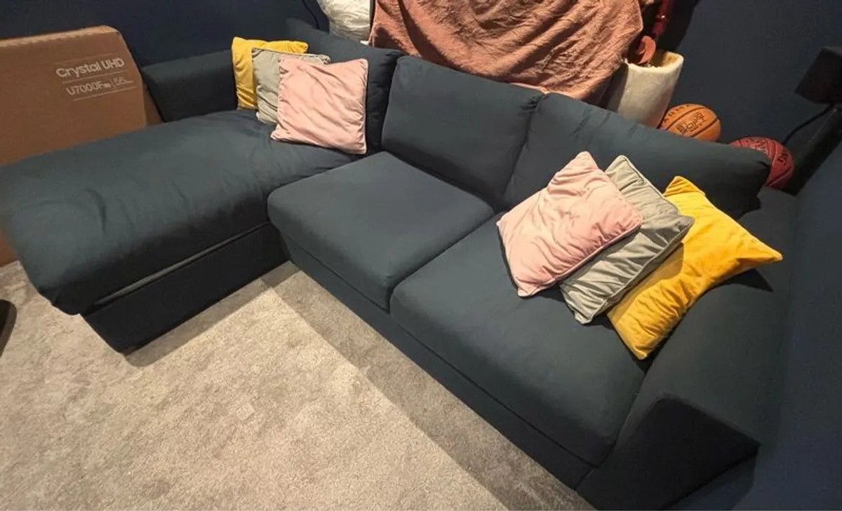 IKEA Sofa with chaise longue storage - Image 4