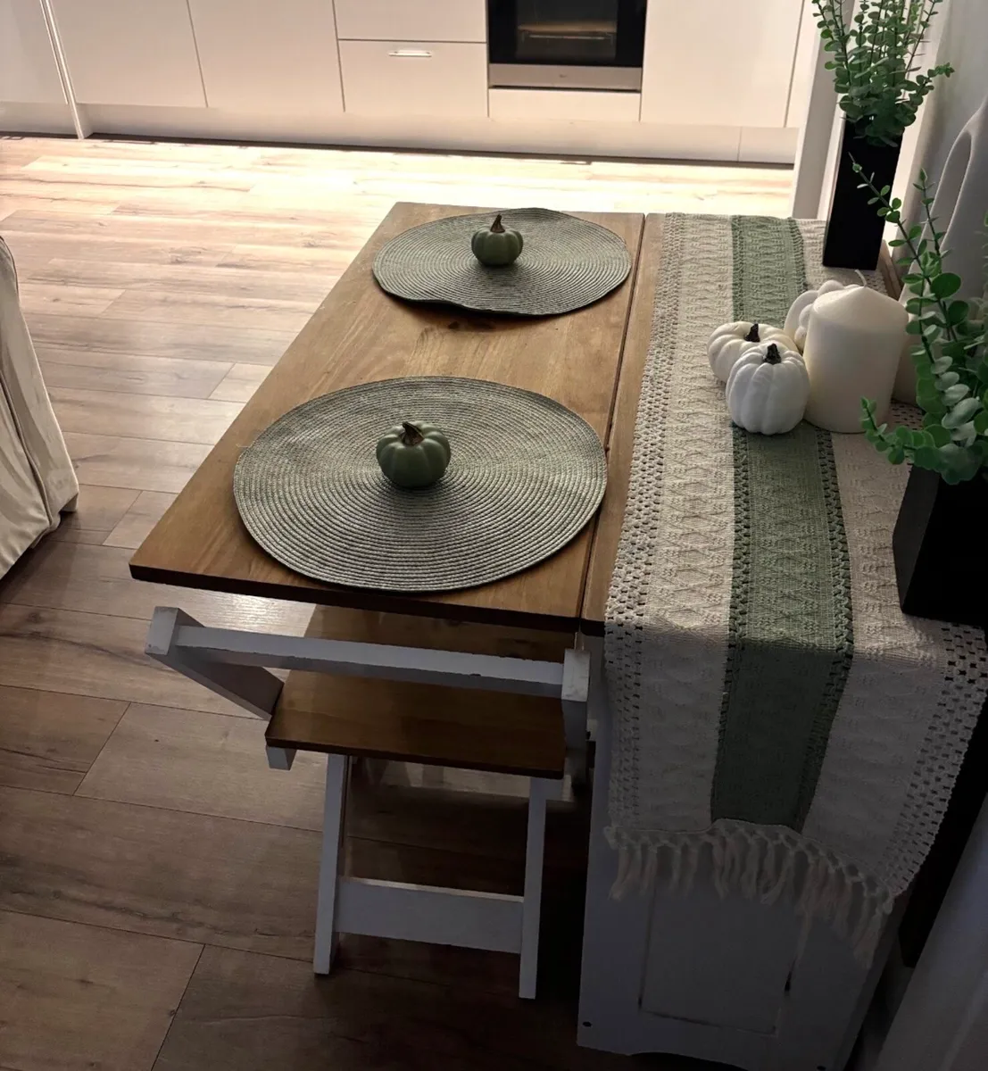 Space saving folding table + 2 chairs - Image 2