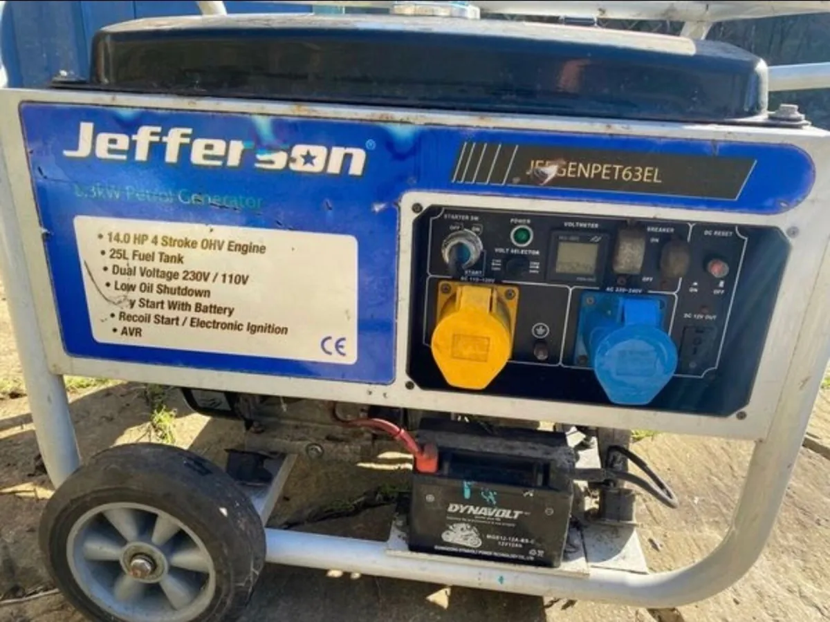 JEFFERSON PETROL GENERATOR 7.9KVA - Image 1