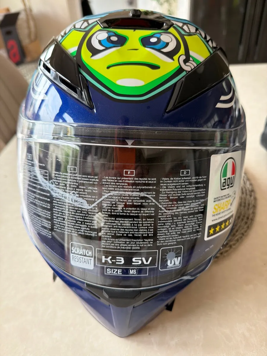 Vr46 agv arty Motorcycle helmet MS - Image 1