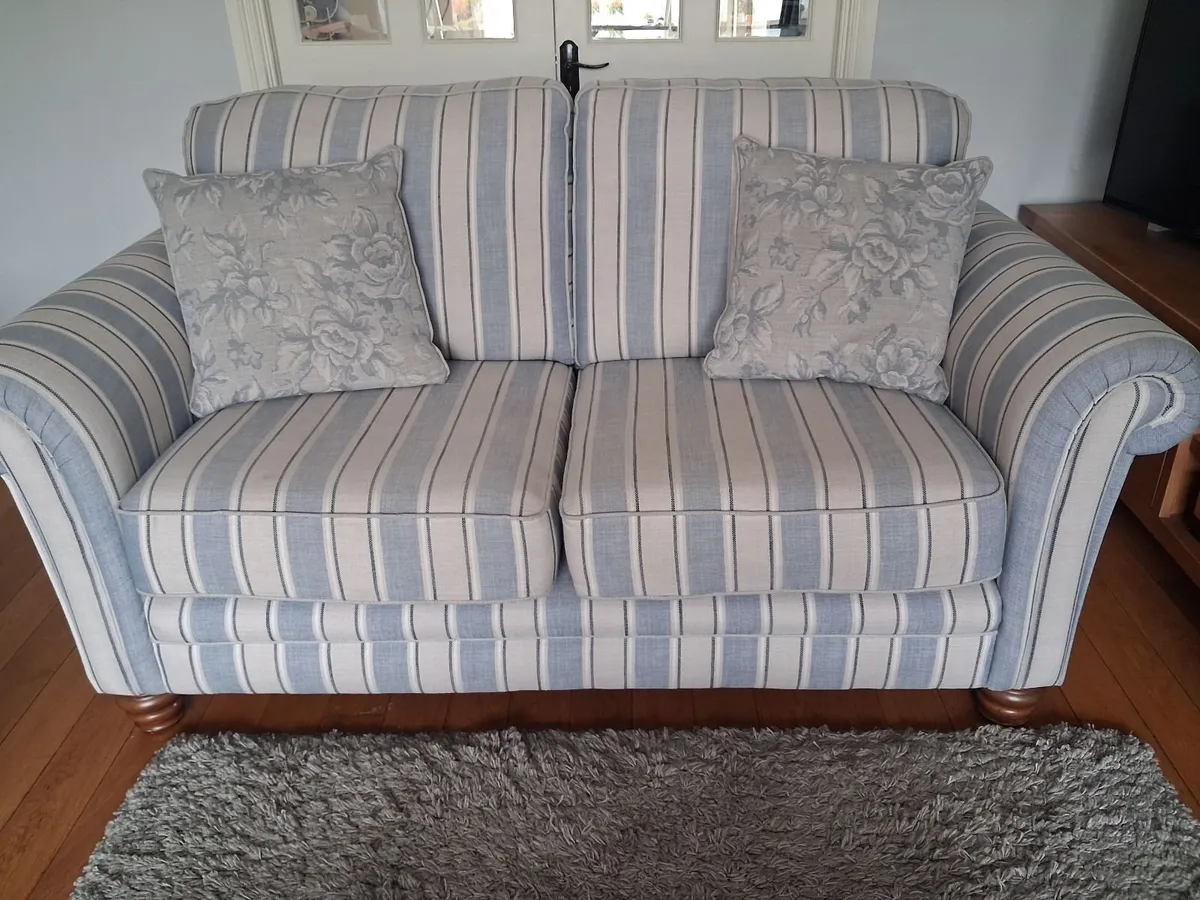 Sofa and footstool - Image 1