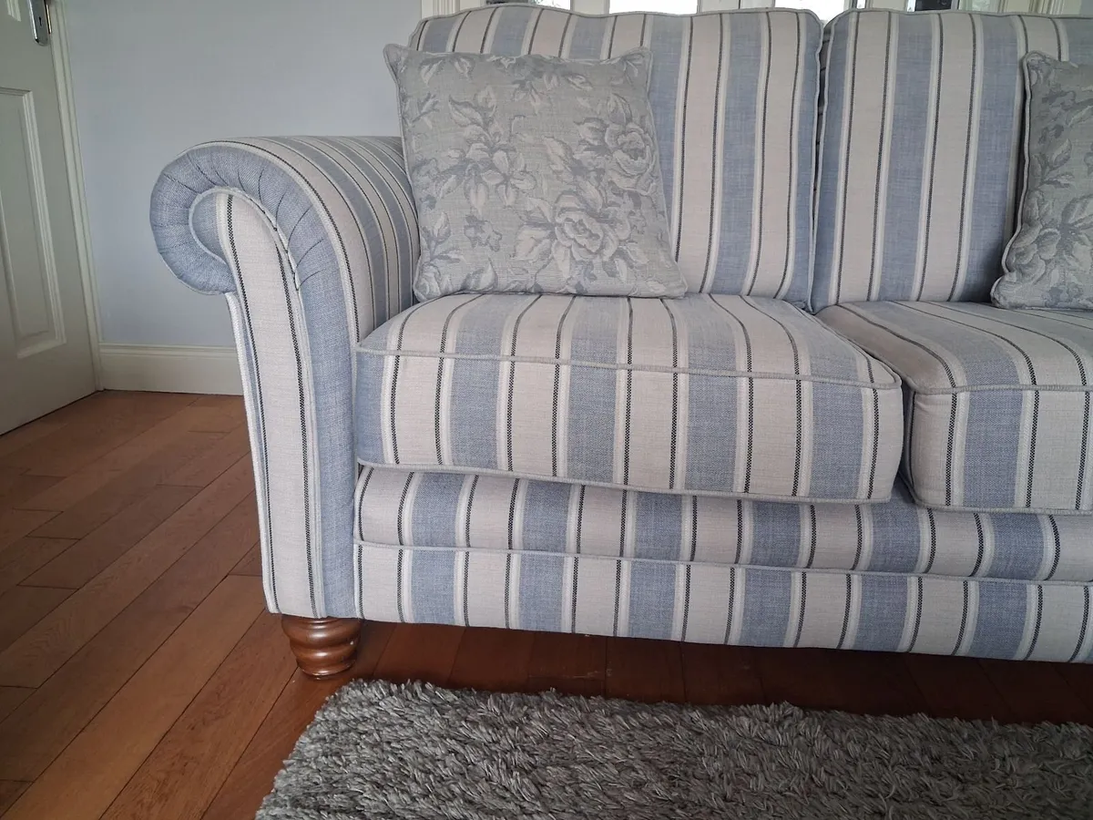 Sofa and footstool - Image 2